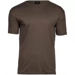 Tee Jays Mens Interlock T-Shirt (L) (Chocolate Brown)