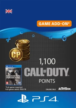 1100 Call of Duty Modern Warfare Points - Digital Code - UK account