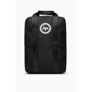 Hype Boxy Backpack (One Size) (Black/White) - Black/White