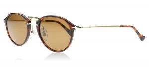 Persol PO3046S Sunglasses Tortoise / Gold 24/57 Polarized 49mm