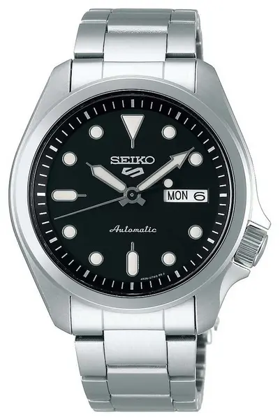 Seiko SRPE55K1 Mens 5 Sports Automatic Black Dial Watch