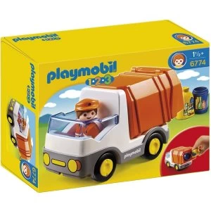 Playmobil 1.2.3 Recycling Truck with Sorting