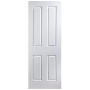 4 Panel Primed Smooth Internal Door H1981mm W762mm
