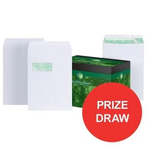 Basildon Bond C4 Peel and Seal 120gm2 Pocket Window Envelopes White Pack of 250