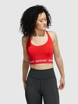 adidas Aeroknit Bra (Light Support) - Red, Size L, Women