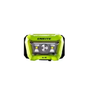 Unilite 475 Lumen Rechargeable Head Torch with Additional Side Flood Lights