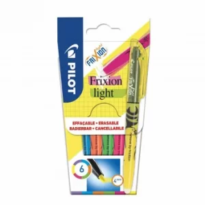 Pilot Frixion Light Erasable Highlighters Neon Pack of 6