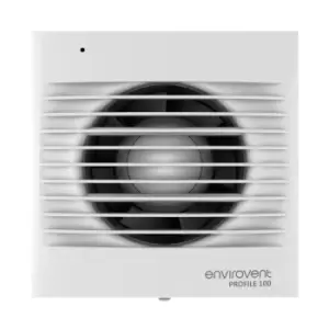 Envirovent Profile 100mm 4" Axial Extractor Fan for Kitchen & Bathroom with Pull Cord- PRO100P
