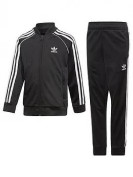 adidas Originals Boys Superstar Suit, Black, Size 5-6 Years