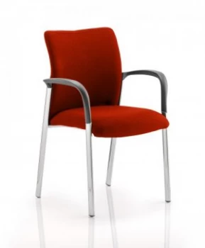 Academy Fully Bespoke Fabric Chair with Arms Tabasco Red