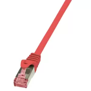 LogiLink 0.25m Cat.6 S/FTP networking cable Red Cat6 S/FTP (S-STP)