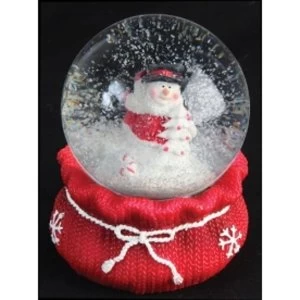Christmas Snowman Snowglobe in Sack