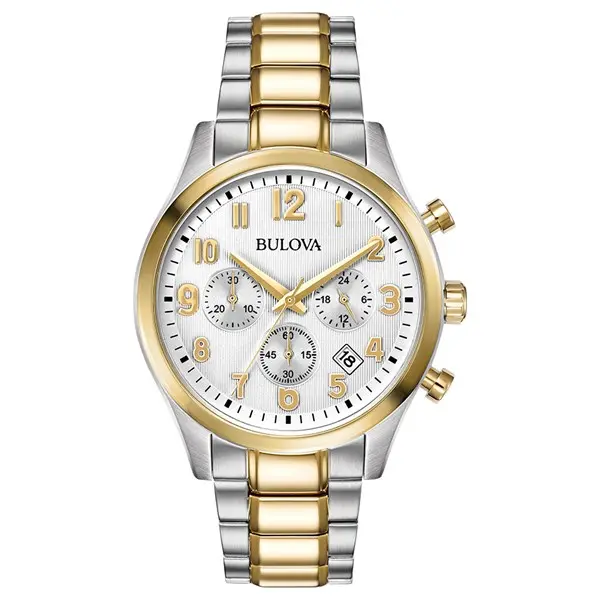 Bulova 98B330 Two Tone Chronograph Bracelet Watch - W09263