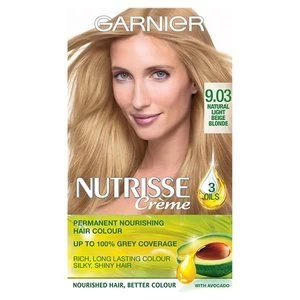 Garnier Nutrisse 9.03 Light Beige Blonde Permanent Hair Dye Blonde
