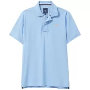 Crew Clothing Mens Classic Pique Polo Shirt Della Blue Large