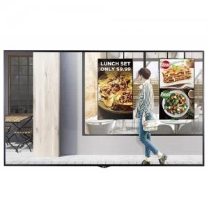 LG 55XS2E signage display 138.8cm (54.6") LED Full HD Digital signage flat panel Black Web OS