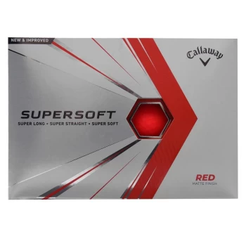 Callaway Supersoft Matte Golf Ball Pack - Red