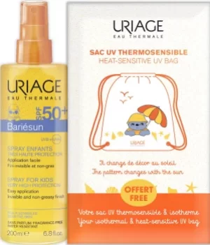 Uriage Bariesun SPF50+ Spray for Kids and Heat-Sensitive UV Bag 200ml