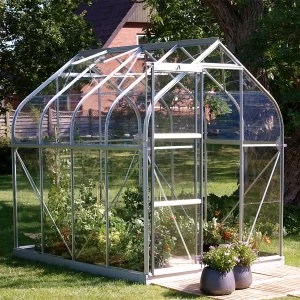 Vitavia Orion 6' x 8' Horticultural Glass Greenhouse - Silver