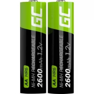 Green Cell HR6 AA battery (rechargeable) NiMH 2600 mAh 1.2 V 2 pc(s)