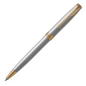 Parker Sonnet Stainless Steel Gold Trim Ball Pen