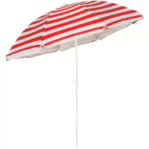 Asab - 1.8M Tilting Parasol Umbrella Red - red
