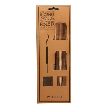 20 Fragranced Incense Sticks With Holder - Patchouli