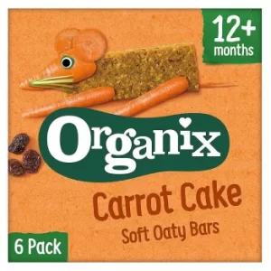 Organix Carrot Cake Soft Oat Snack Bars 6x30g