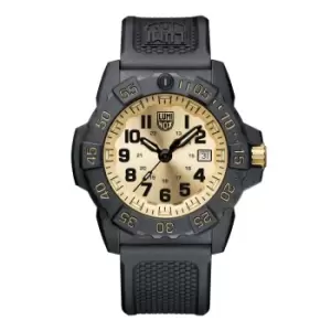 Luminox Navy Seal Gold Limited Edition Rubber Strap Mens Watch XS.3505.GP.SET