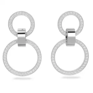 Hollow Hoop White Rhodium Plated Earrings 5636503