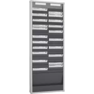 EICHNER Card sorting board system, 25 compartments, height 1350 mm, with 2 rows