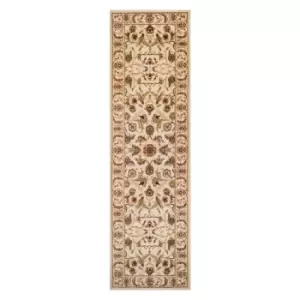 Oriental Weavers Royal Classic Runner Rug Ivory Gold Floral 636W 68X235cm