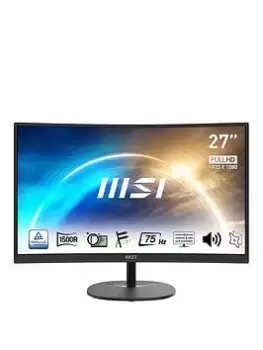Msi Pro Mp271Ca 27 Inch, Fhd, 75Hz, AMD Freesync, Curved Gaming Monitor With Built-In Speakers