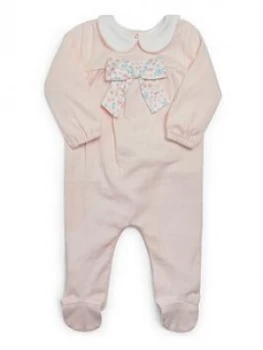 Mamas & Papas Floral Bow Sleepsuit Baby Girls
