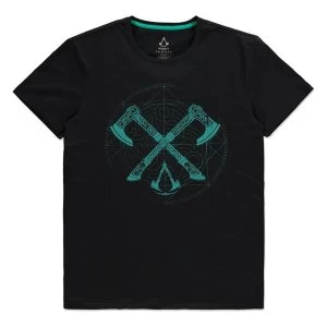 Assassins Creed - Axes Mens X-Large T-Shirt - Black