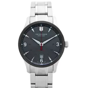 Alliance Automatic Black Dial Stainless Steel Mens Watch