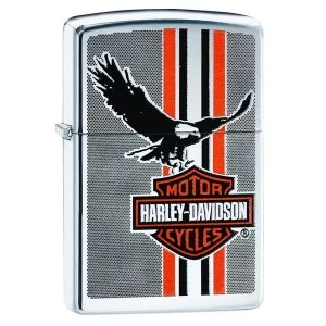 Zippo Harley Davidson Eagle Wings Chrome Regular Windproof Lighter
