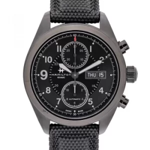 Khaki Field Automatic Black Dial Black PVD Stainless Steel Mens Watch