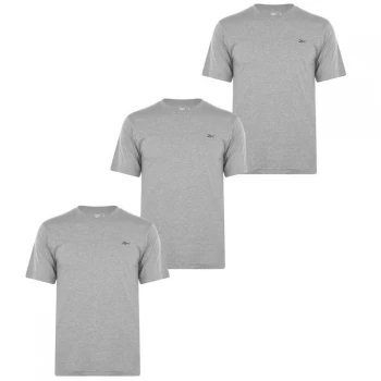 Reebok 3 Pack T Shirt Mens - Grey Marl