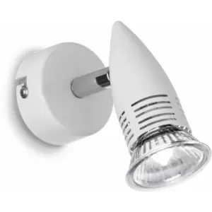 Alfa white wall light 1 bulb