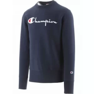 Champion Navy Embroidered Script Logo Sweatshirt