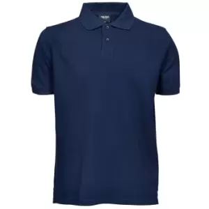 Tee Jays Mens Heavy Pique Short Sleeve Polo Shirt (4XL) (Navy Blue)