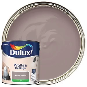 Dulux Walls & Ceilings Heart Wood Silk Emulsion Paint 2.5L