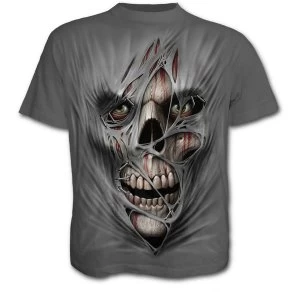 Stitched Up Mens XX-Large T-Shirt - Charcoal Grey