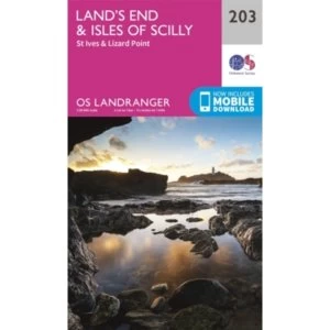 Land's End & Isles of Scilly, St Ives & Lizard Point by Ordnance Survey (Sheet map, folded, 2016)