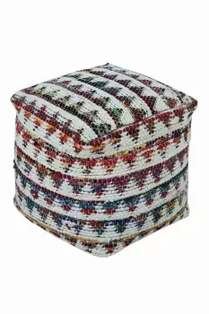 Chindi Design Small Square Beanbag Style Footstool