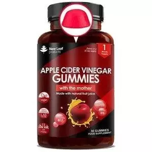 Apple Cider Vinegar, 30 Vegan Gummies + Vitamin B12 Folate
