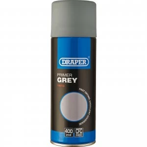 Draper Primer Spray Paint Grey 400ml
