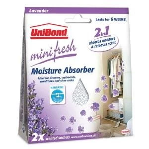 UniBond MiniFresh Moisture Absorber Sachet Lavender Pack of 2 2092187