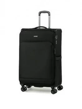 Rock Luggage Georgia Large 8-Wheel Suitcase - Black